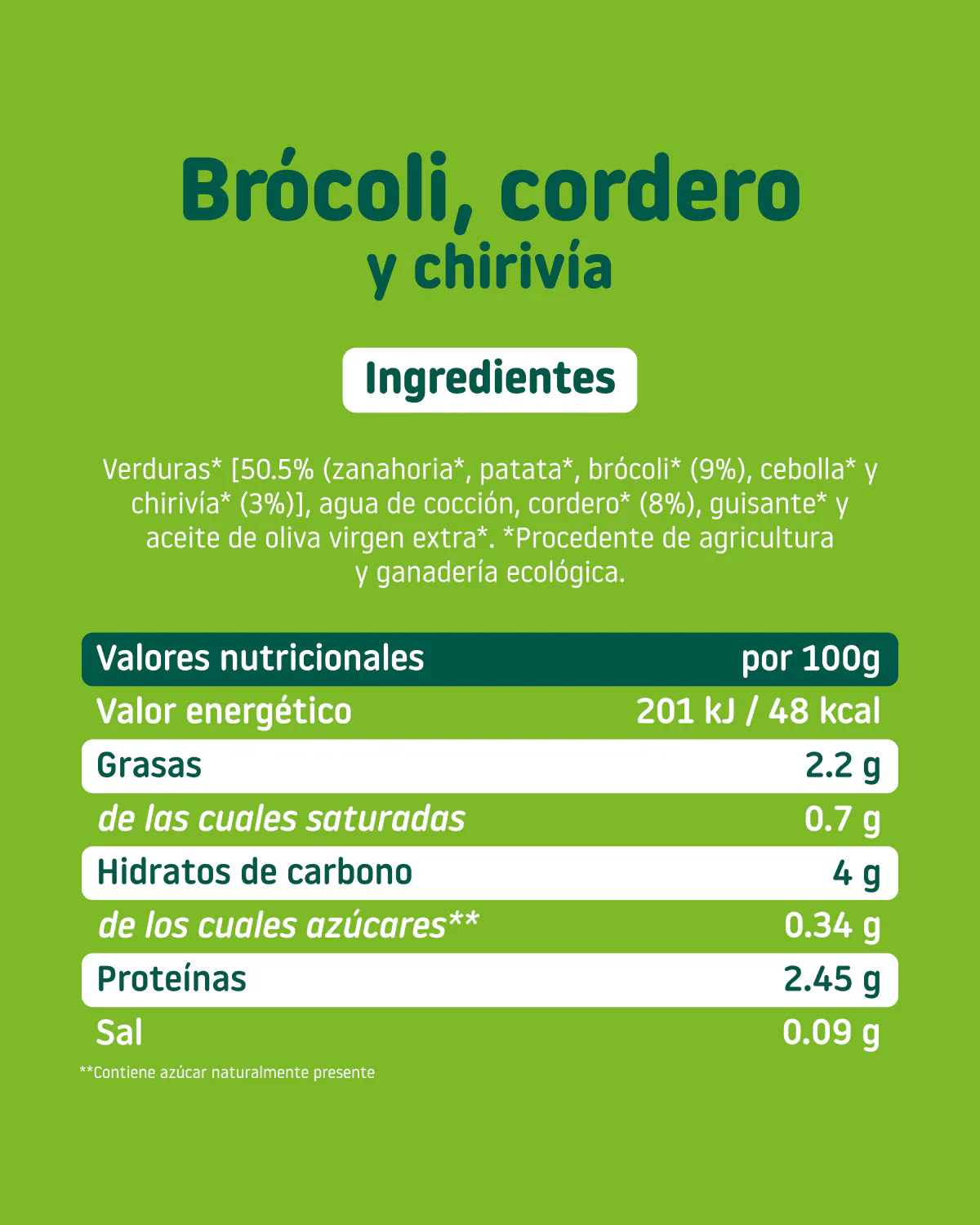 Tarrito de brócoli, cordero y chirivía - Image 8