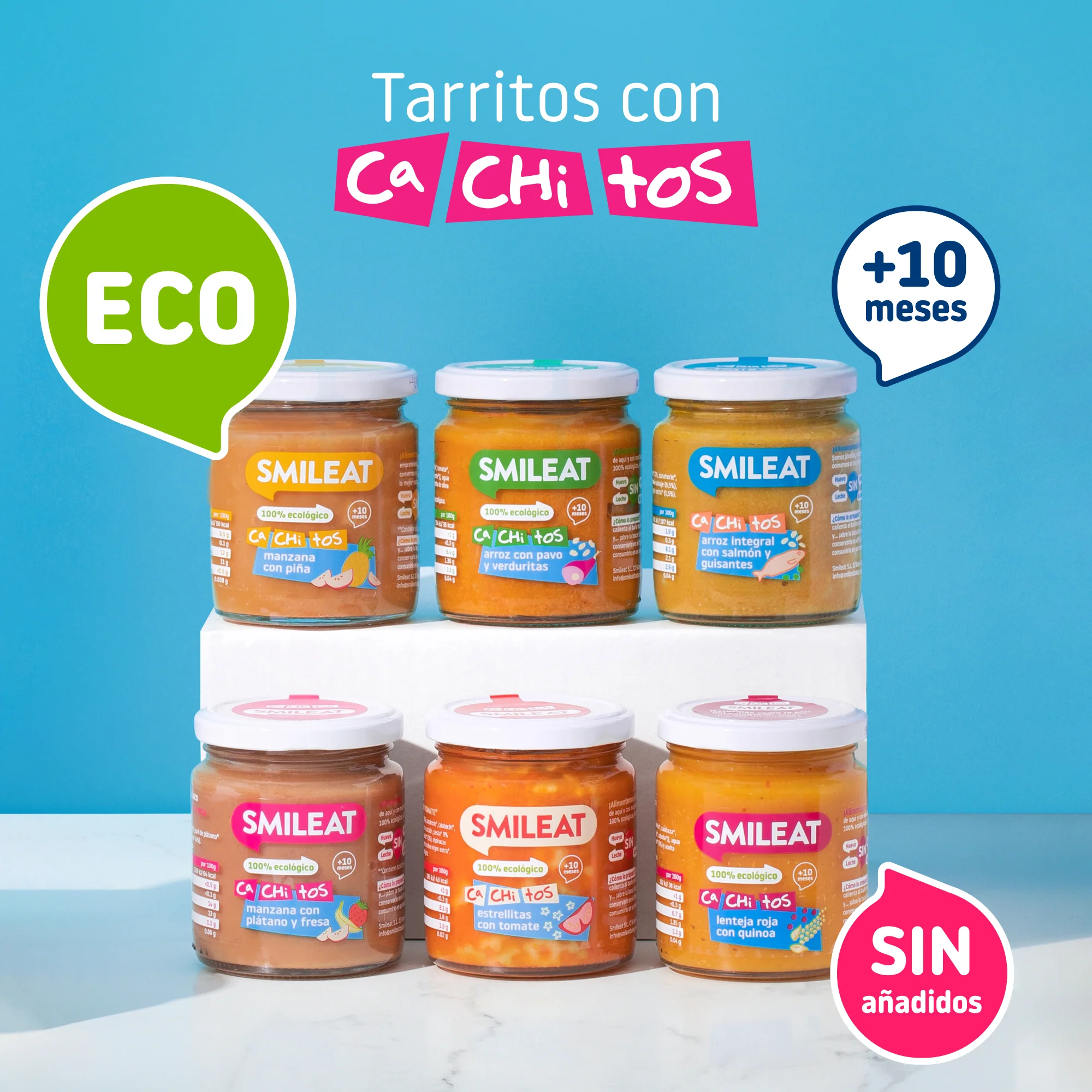 Tarrito de CA-CHI-TOS de arroz integral con salmón y guisantes - Image 3