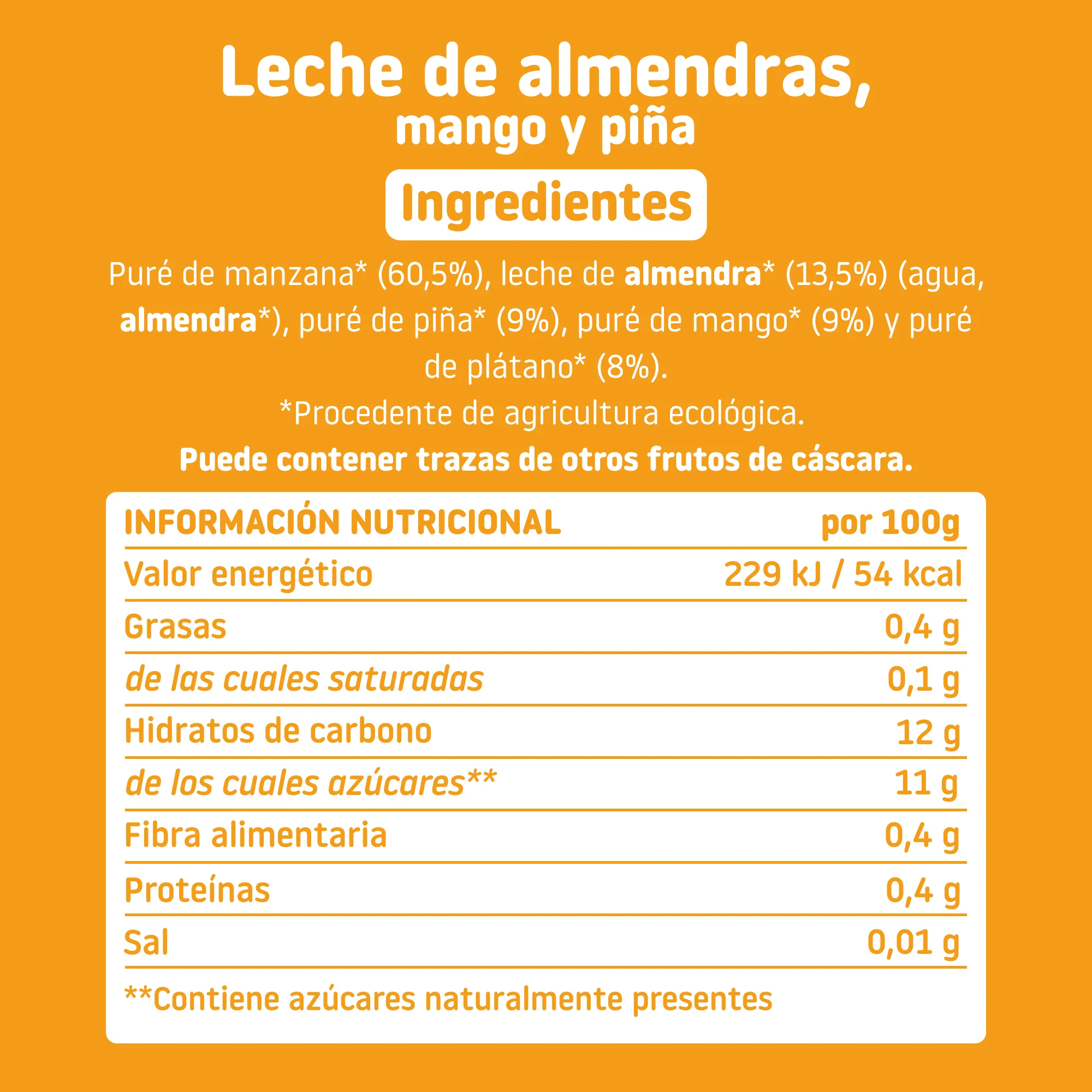 Pouch de leche de almendras, mango y piña - Image 6