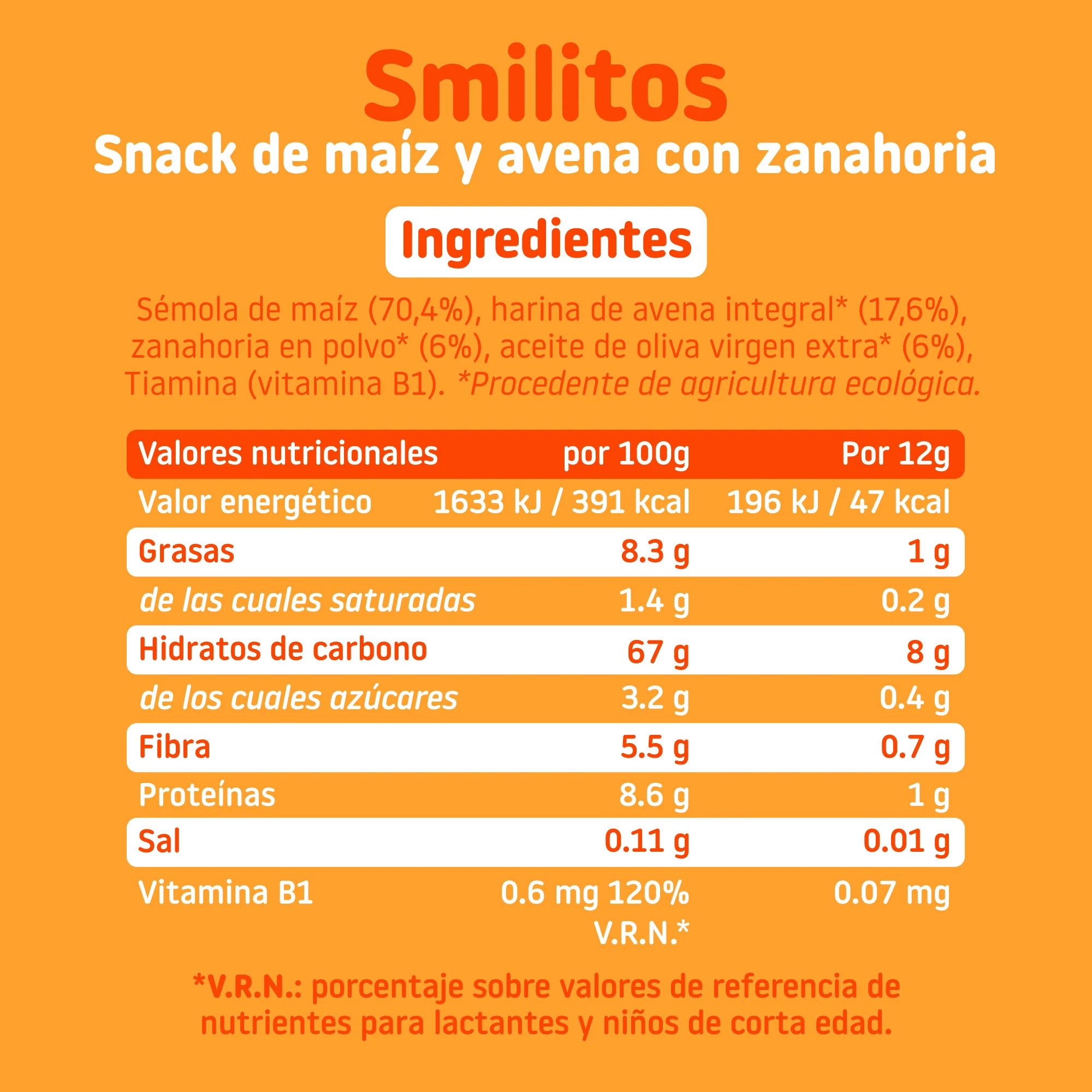 Pack Smilitos de maíz, avena y zanahoria - Image 5