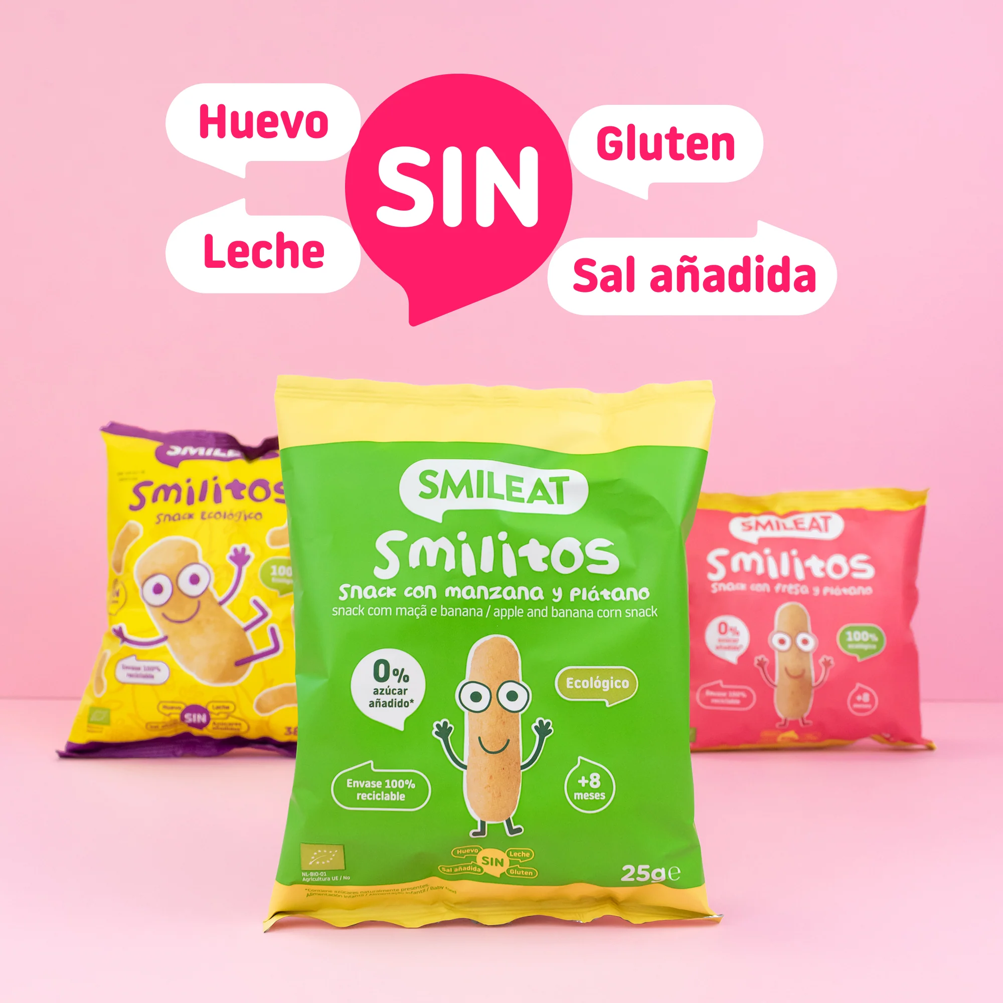 Pack Smilitos fresa y plátano 8Uds - Image 4