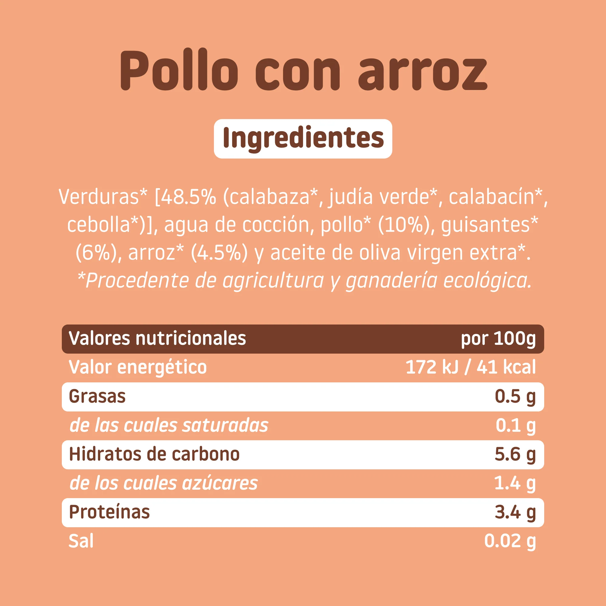 Tarrito de pollo con arroz y guisantes - Image 5