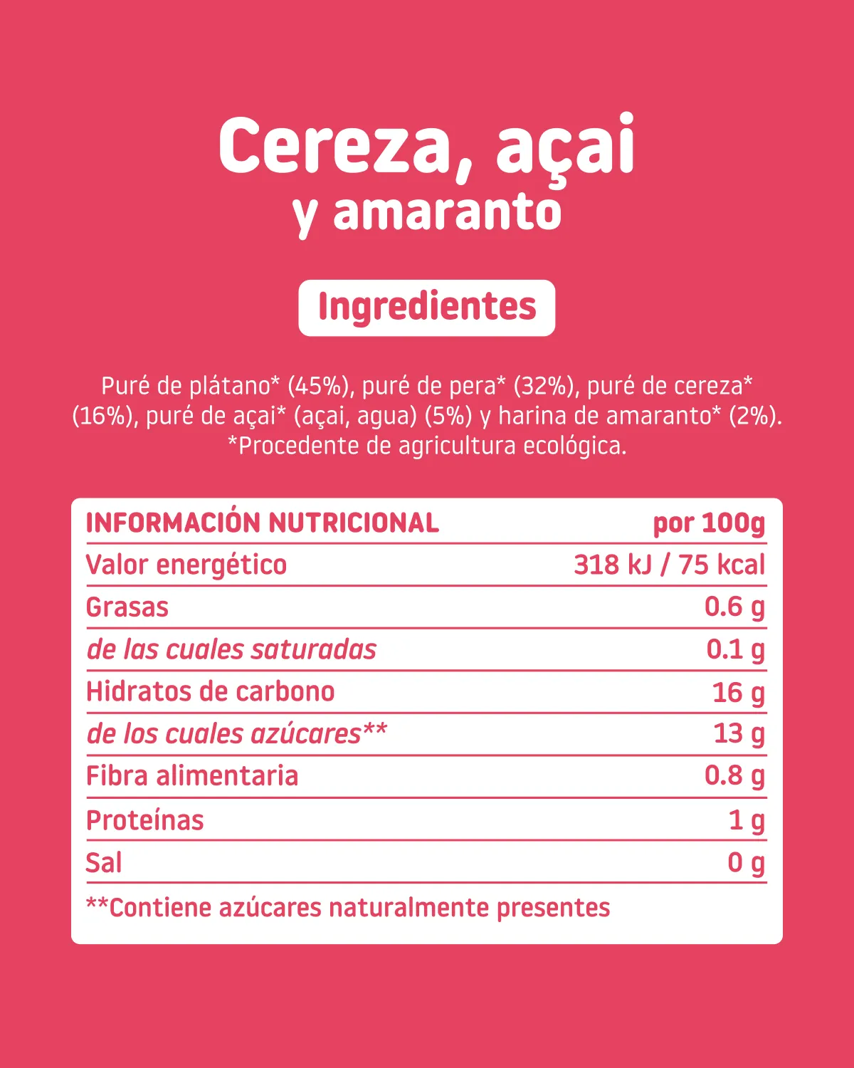 Pouch de cereza, açai y amaranto - Image 8