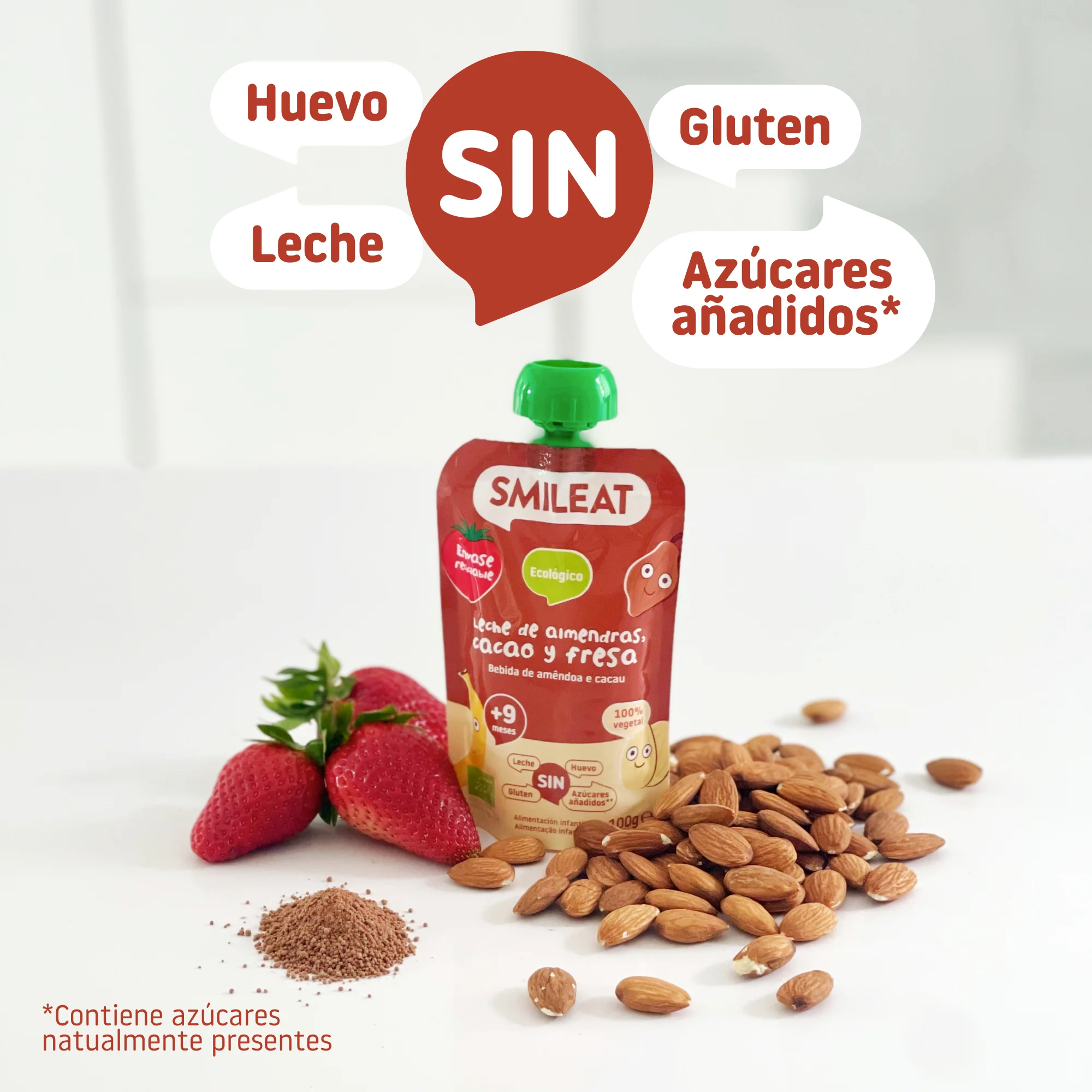 Pouch de leche de almendras, cacao y fresa - Image 4