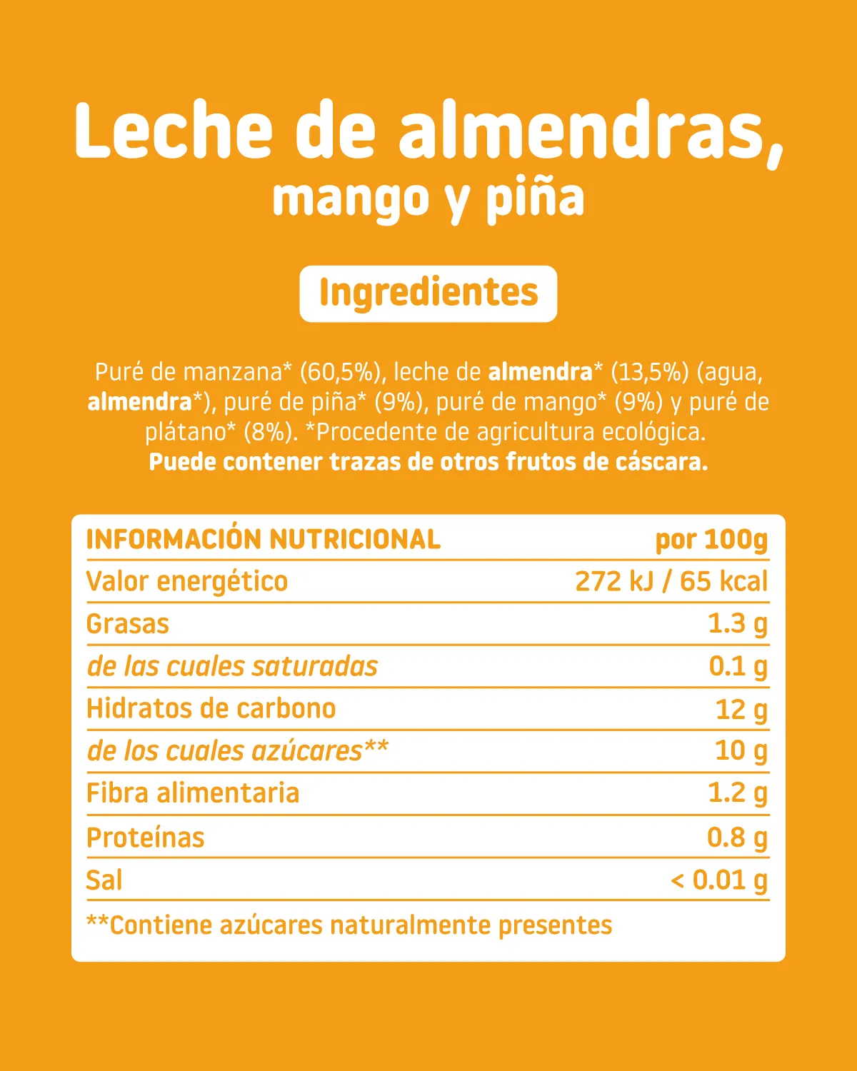 Pouch de leche de almendras, mango y piña - Image 10
