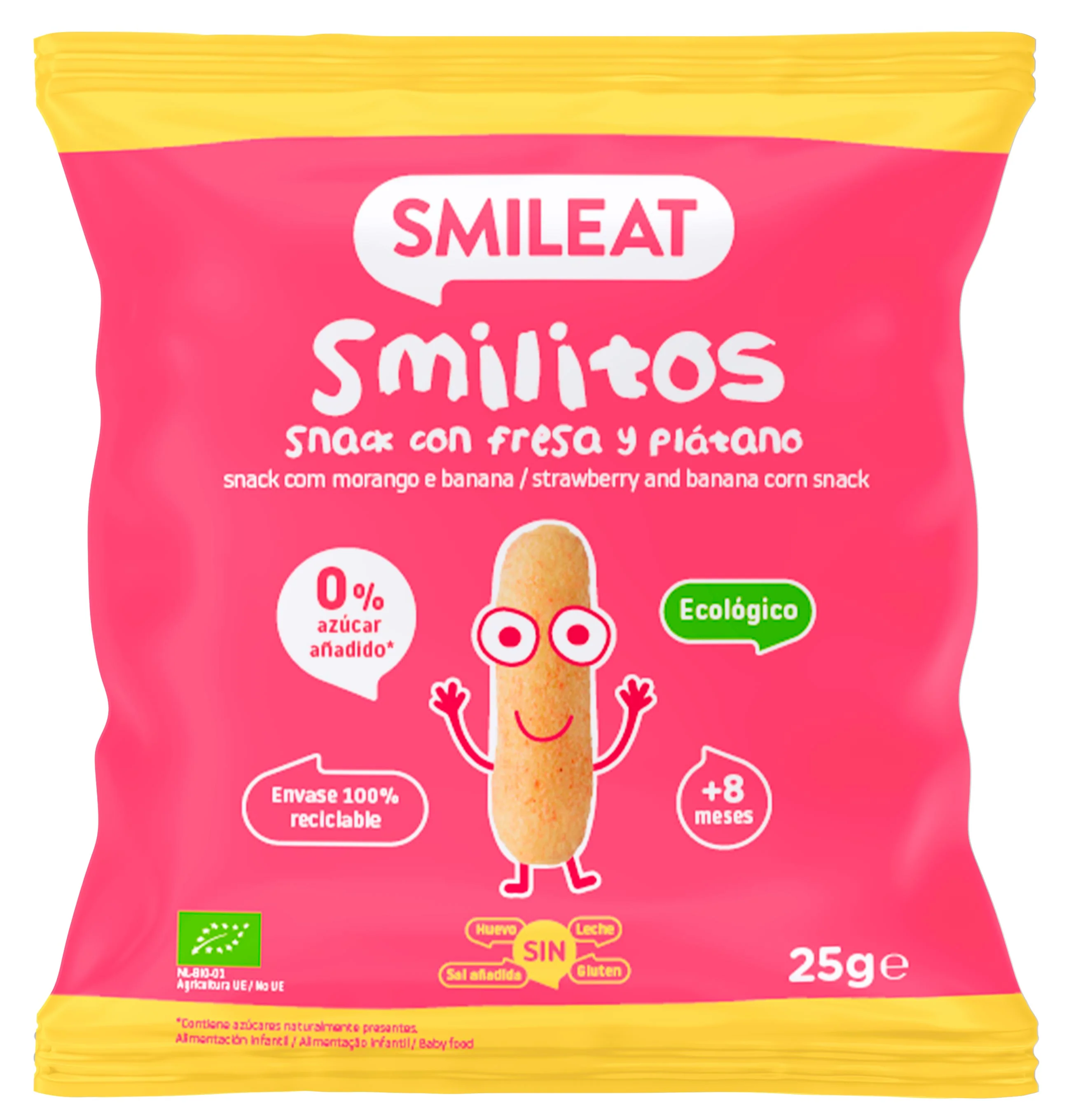 Smilitos de fresa y plátano