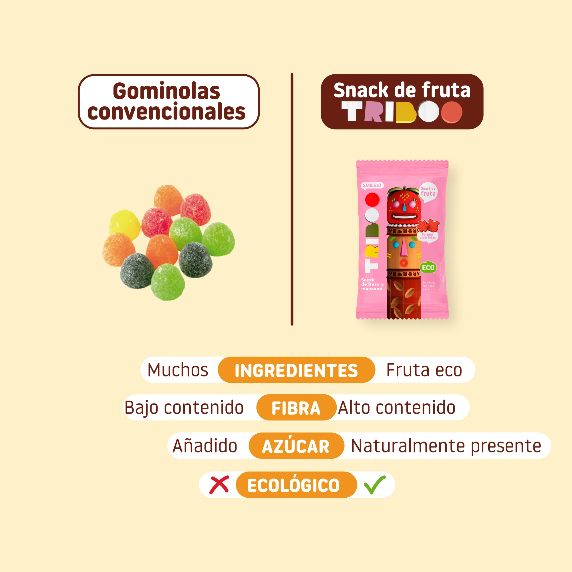 Snack TRIBOO de fresa y manzana - Image 5