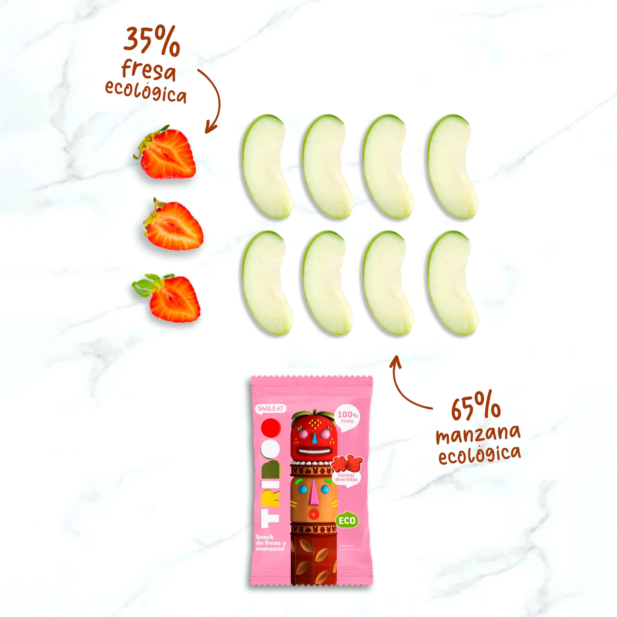Snack TRIBOO de fresa y manzana - Image 7