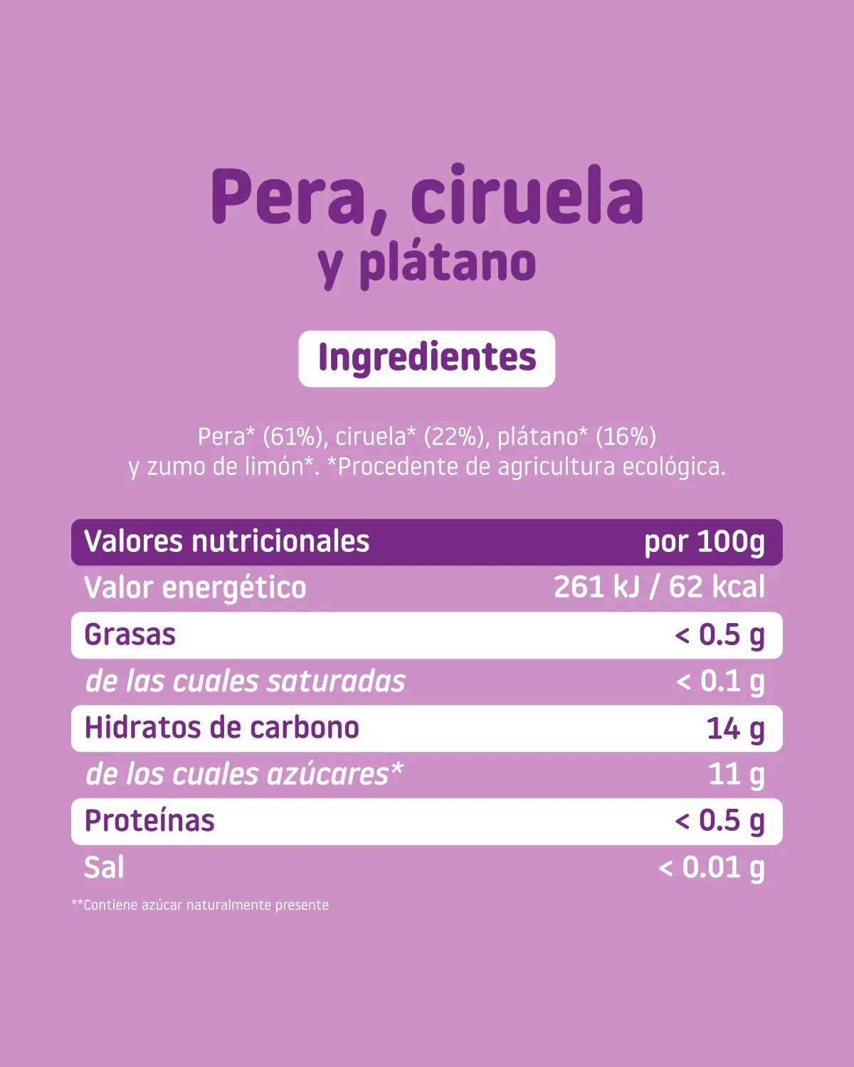 Tarrito de pera, ciruela y plátano - Image 10